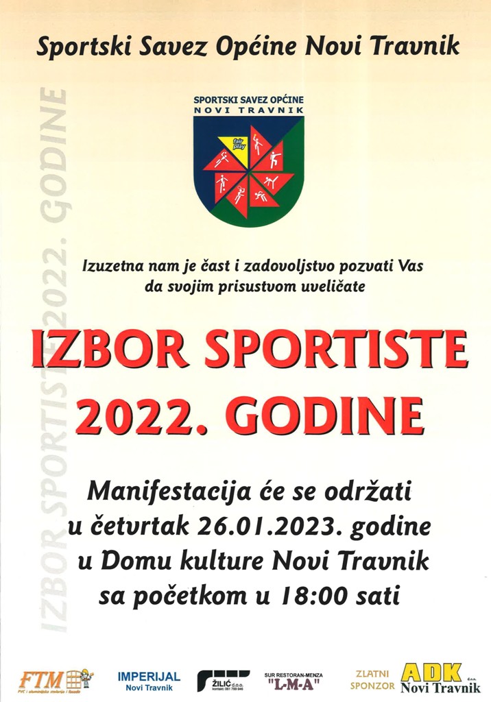 Izbor najboljih sportaša za 2022. godinu