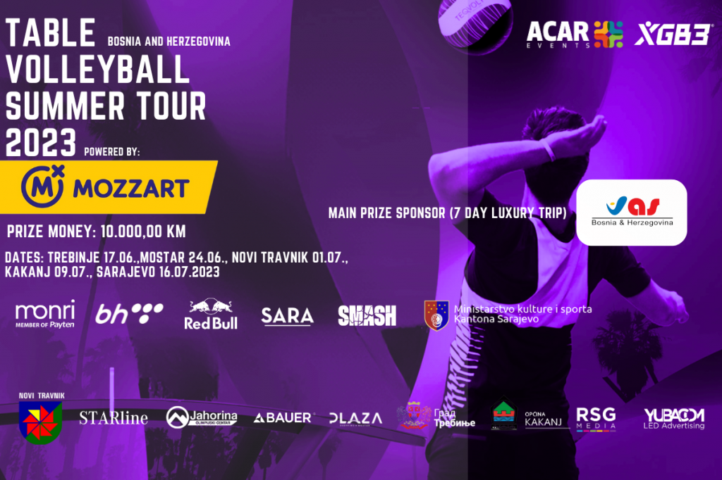 Novi Travnik jedan od domaćina Table Volleyball Summer Tour!